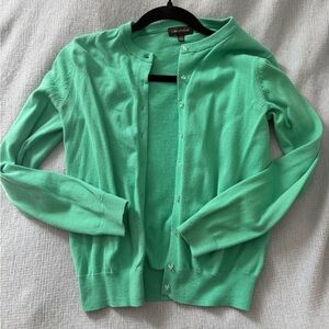 Green Button-Up Sweater